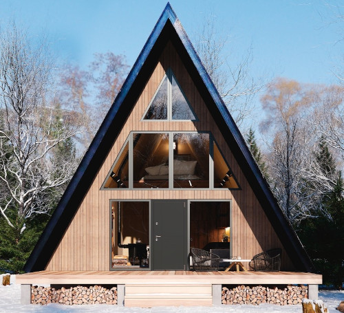 Треугольный дом или дом-шалаш: особенности, плюсы и минусы